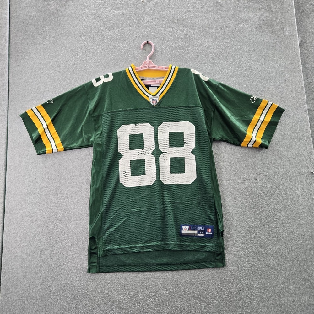 Green Bay Packers Men Jersey M Green Reebok Jermichael Finley 88 Y2K